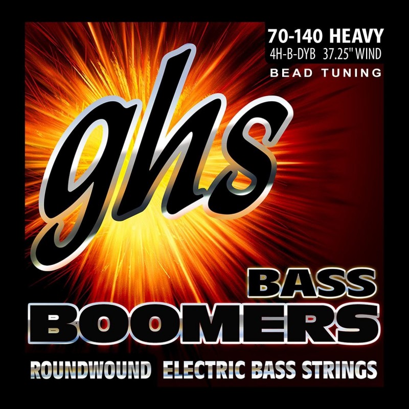 GHS Bass Boomers - Bass String Set, 4-String, Heavy, .070-.140, BEAD Tuning - 1