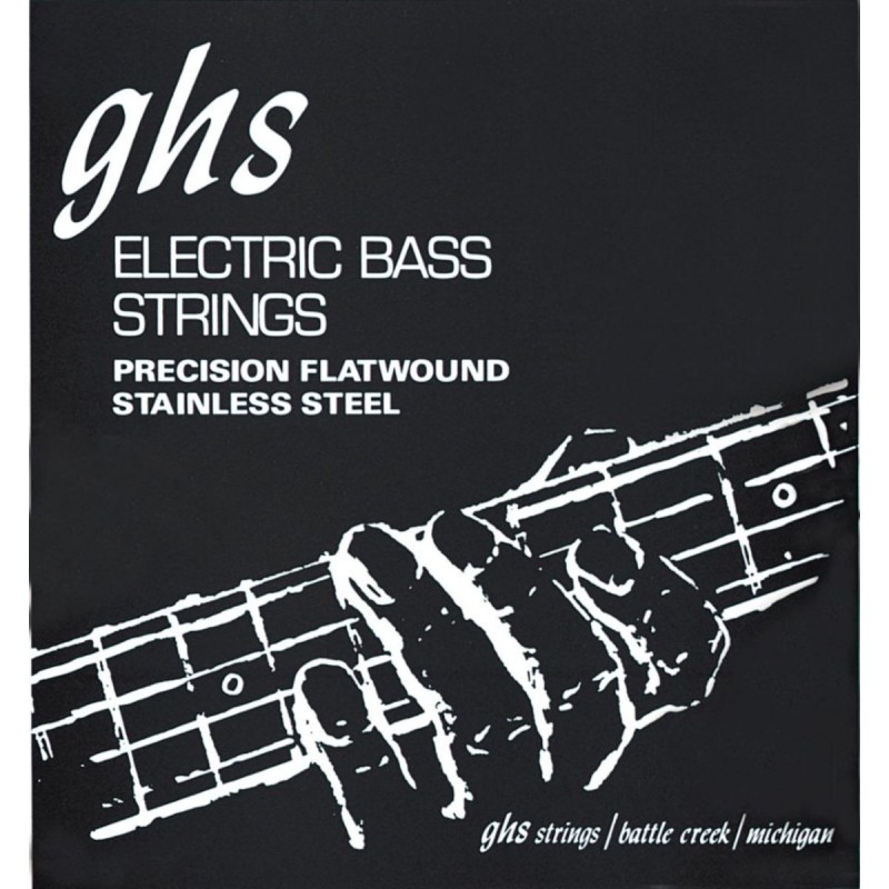 GHS Precision Flatwound - 3020 - Bass String Set, 4-String, Light, .045-.095, Short Scale - 1
