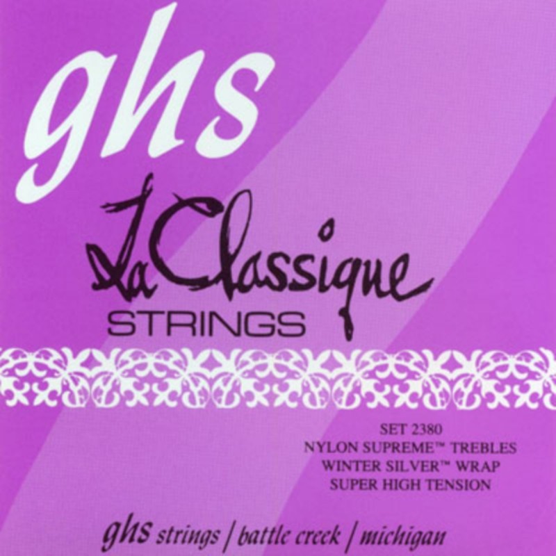 GHS La Classique - 2380 - Classical Guitar String Set, Tie-On, High Tension - 1