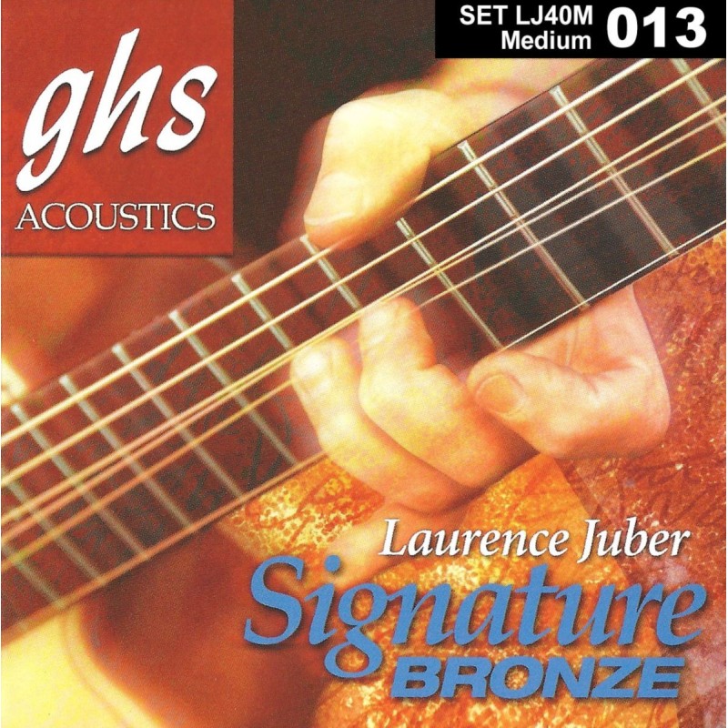 GHS Signature Bronze - LJ40M - Acoustic Guitar String Set, Medium, .013-.056 - 1