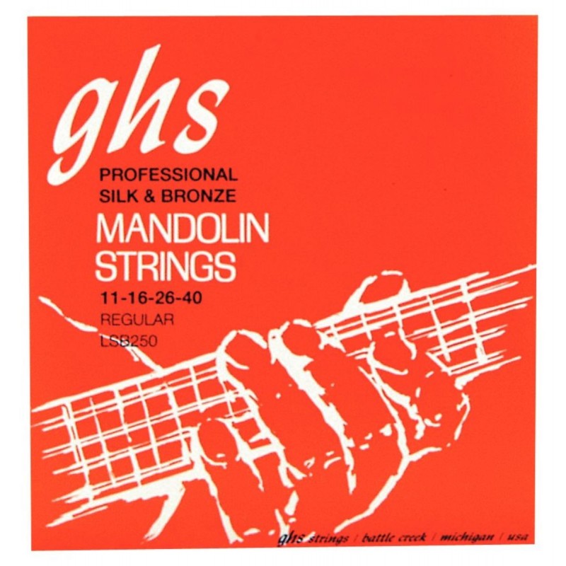 GHS Professional - LSB250 - Mandolin String Set, Loop End, Silk and Bronze, Regular, .011-.040 - 1