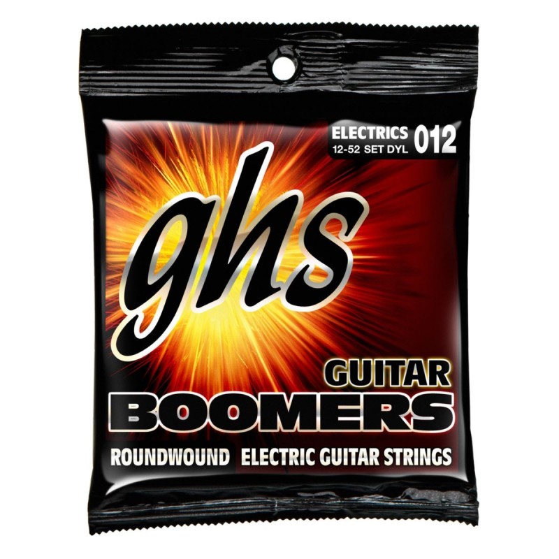 GHS Guitar Boomers Wound 3rd - DYL - Electric Guitar String Set, Light, .012-.052 - 1