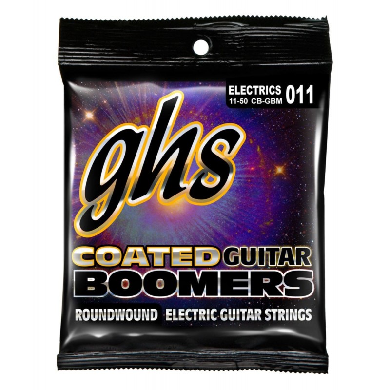 GHS Coated Boomers - CB-GBM - Electric Guitar String Set, Medium, .011-.050 - 1