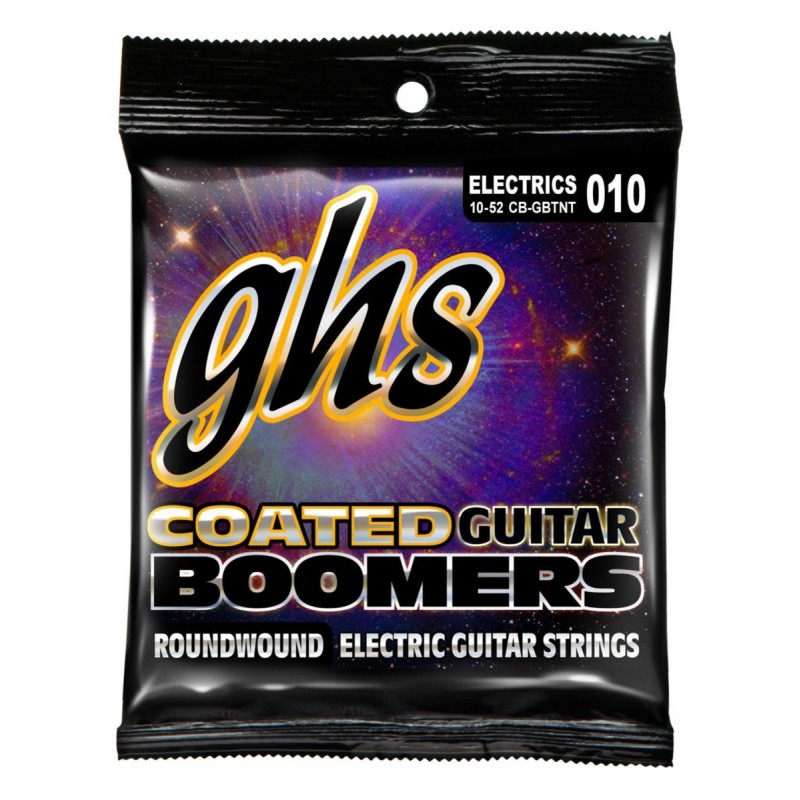 GHS Coated Boomers - CB-GBTNT - Electric Guitar String Set, Thin and Thick, .010-.052 - 1