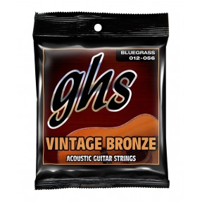 GHS Vintage Bronze - VN-B - Acoustic Guitar String Set, Bluegrass, .012-.056 - 1