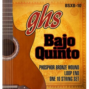 GHS Bajo Quinto, Acoustic Guitar String Set,  Loop End 10 String, .024-.078 - 1