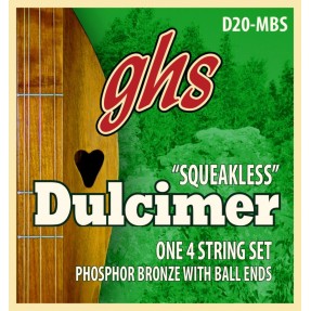 GHS D20-MBS - Dulcimer String Set, D-Mixolydian Tuning, Ball End, Squeakless - 1