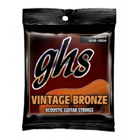 GHS Vintage Bronze - VN-L - Acoustic Guitar String Set, Light, .012-.054 - 1