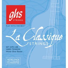 GHS La Classique - 2370 1/2B - Classical Guitar Bass Strings, Tie-On, Medium High Tension - 1