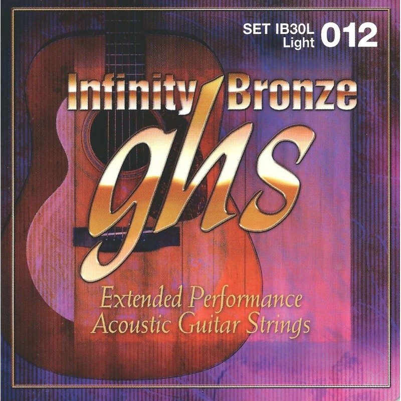GHS Infinity Bronze - IB30L - Acoustic Guitar String Set, Light, .012-.054 - 1