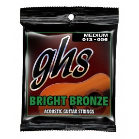GHS Bright Bronze - BB40M - Acoustic Guitar String Set, 80/20 Bronze, Medium, .013-.056 - 1