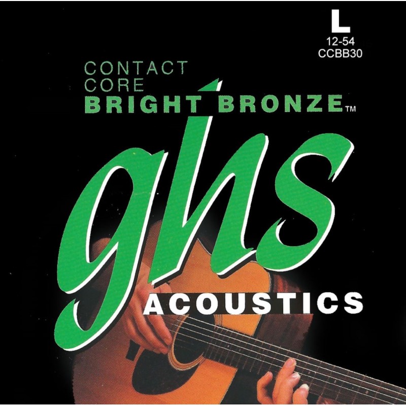 GHS Contact Core Bright Bronze - Acoustic Guitar String Set, Light, .012-.054 - 1