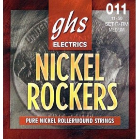 GHS Nickel Rockers - R+RM - Electric Guitar String Set, Medium, .011-.050 - 1