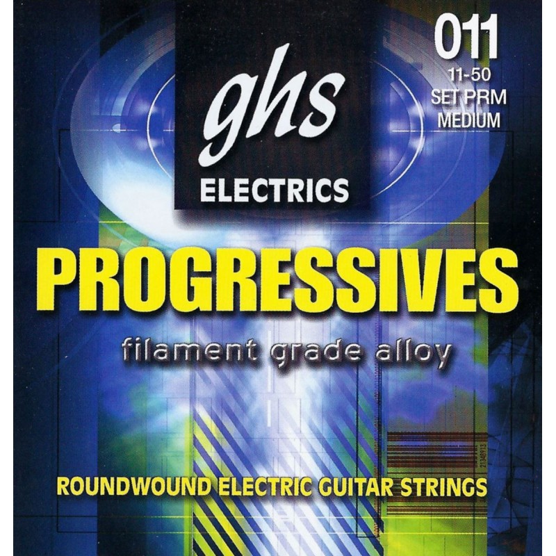 GHS Progressives - PRM - Electric Guitar String Set, Medium, .011-.050 - 1