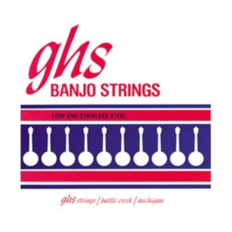 GHS 210 - Banjo String Set, 4-String, Loop End, Tenor, Phosphor Bronze, Light, .009-.028 - 1