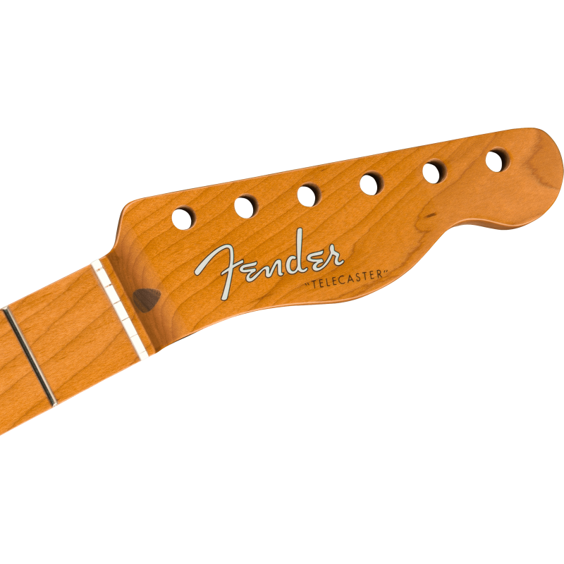 Fender Roasted Maple Vintera Mod '50's Telecaster Neck, 21 Medium Jumbo Frets, 9.5", "V" Shape - 3