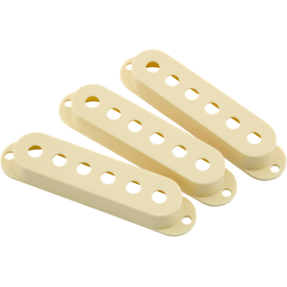 Fender Road Worn Stratocaster Pickup Covers, Aged White (3) - 1