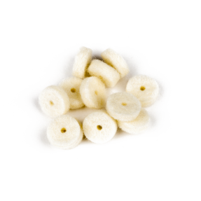 Fender White Strap Button Felt Washers (12) - 1