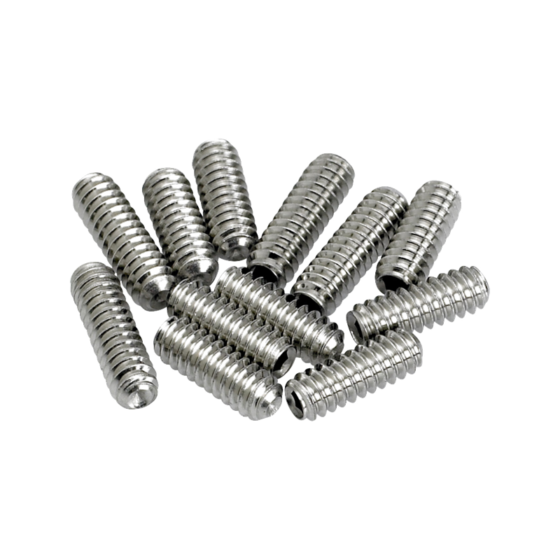 Fender American Vintage Stratocaster/Telecaster Bridge Saddle Height Adjustment Screws (12) (Nickel) - 1