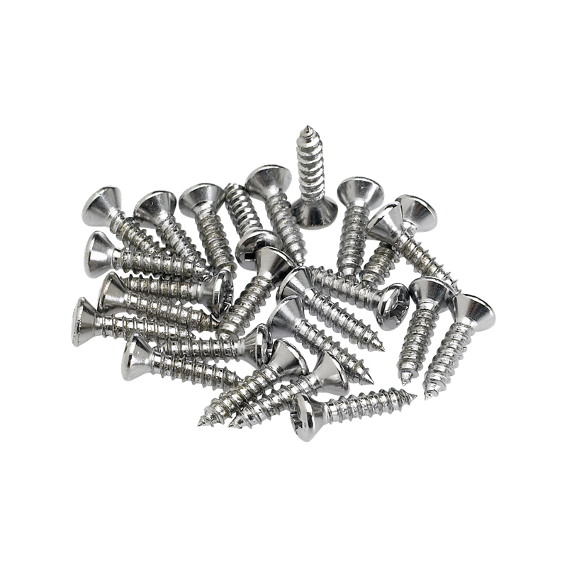 Fender Pickguard/Control Plate Mounting Screws (24) (Chrome) - 1