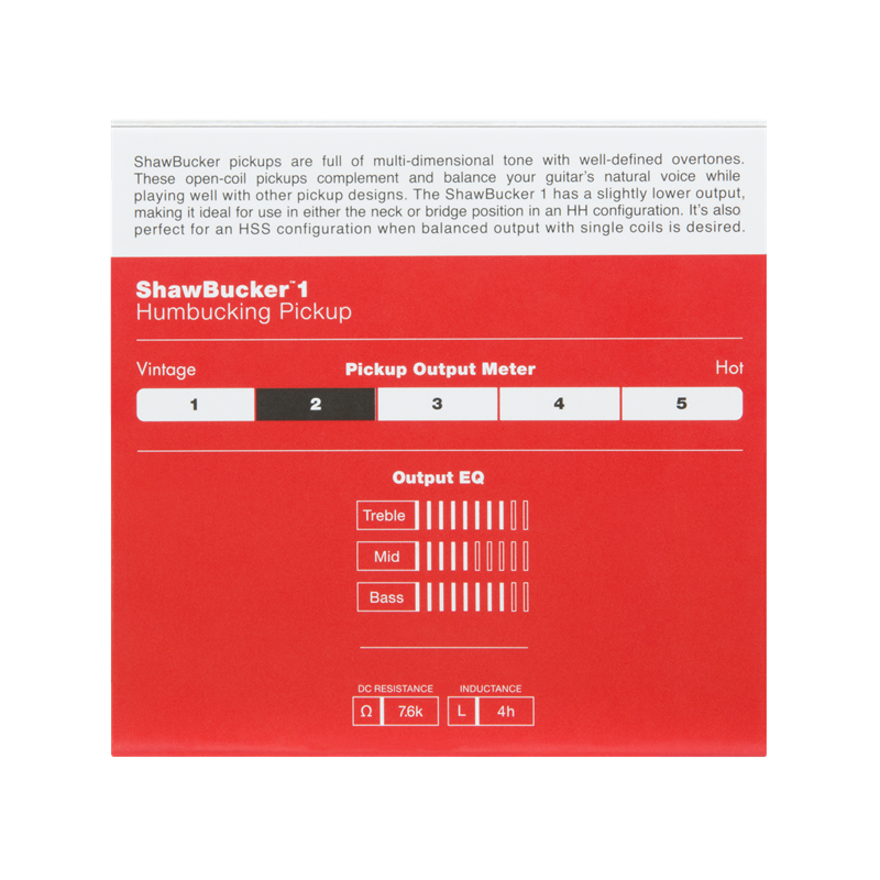 Fender ShawBucker 1 Pickup, Zebra - 5