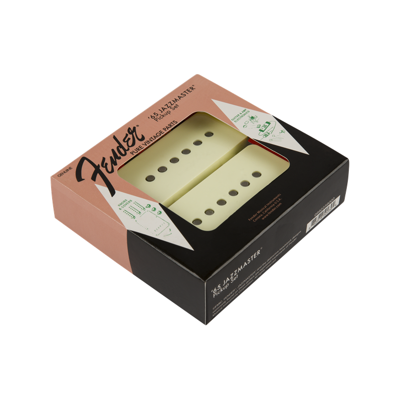 Fender Pure Vintage '65 Jazzmaster Pickup Set, Vintage White (2) - 2