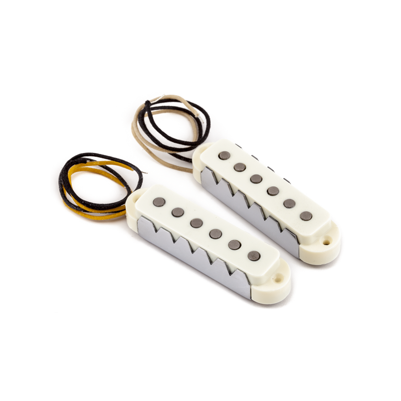 Fender Pure Vintage '65 Jaguar Pickup Set, Vintage White, (2) - 1