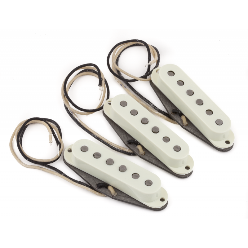 Fender Pure Vintage '65 Strat Pickup Set, Vintage White (3) - 1