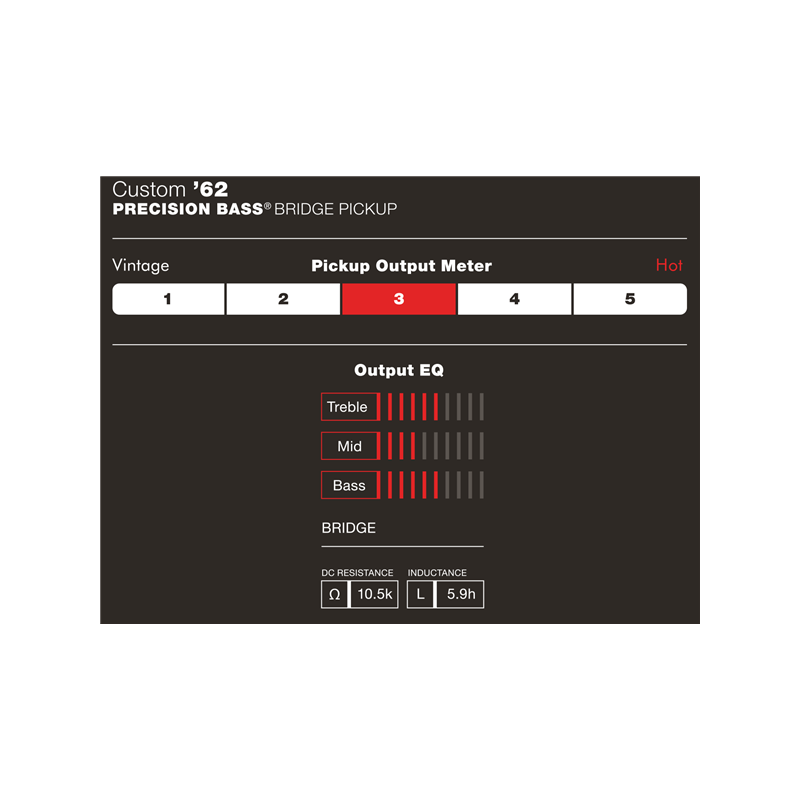 Fender Custom Shop '62 Precision Bass Pickup, Black - 3