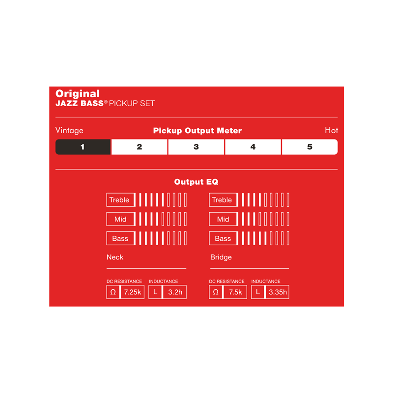 Fender Original Jazz Bass Pickups, (2) - 3