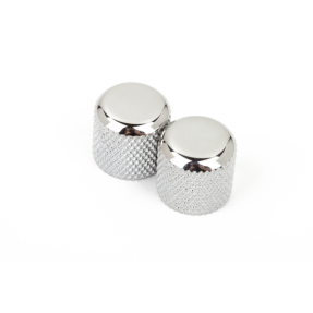 Fender Telecaster/Precision Bass Dome Knobs (Chome) (2) - 1