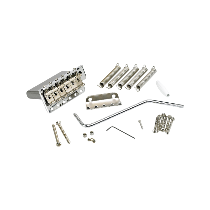 Fender 6-Saddle American Vintage Series Stratocaster Tremolo Assembly, Left Handed (Chrome) - 1