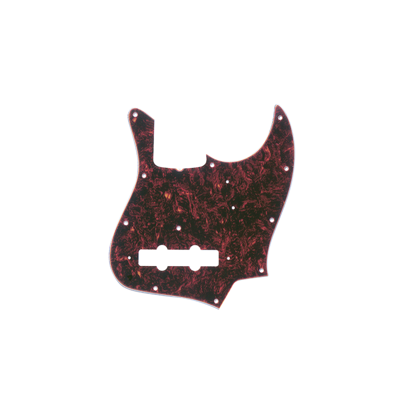 Fender Pickguard, Jazz Bass (with Truss Rod Notch), 11-Hole Vintage Mount, Tortoise Shell, 4-Ply - 1