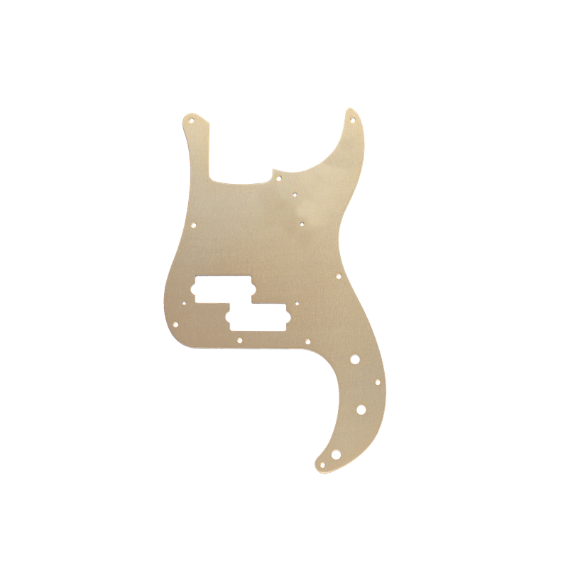 Fender Pickguard, '57 Precision Bass, 10-Hole Mount, Gold Anodized, 1-Ply - 1