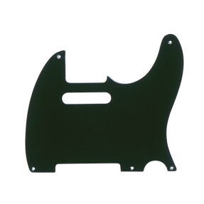 Fender Pickguard, Telecaster, 5-Hole Mount, Black, 1-Ply - 1