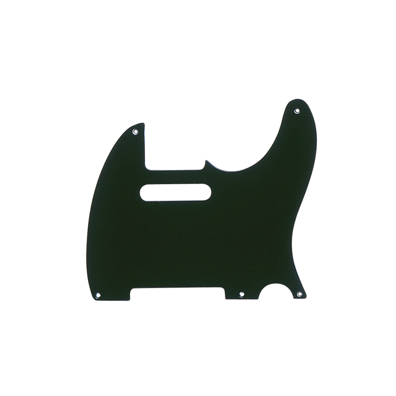 Fender Pickguard, Telecaster, 5-Hole Mount, Black, 1-Ply - 1