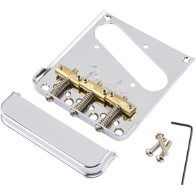 Fender 3-Saddle American Pro Telecaster Bridge Assembly, Chrome - 1