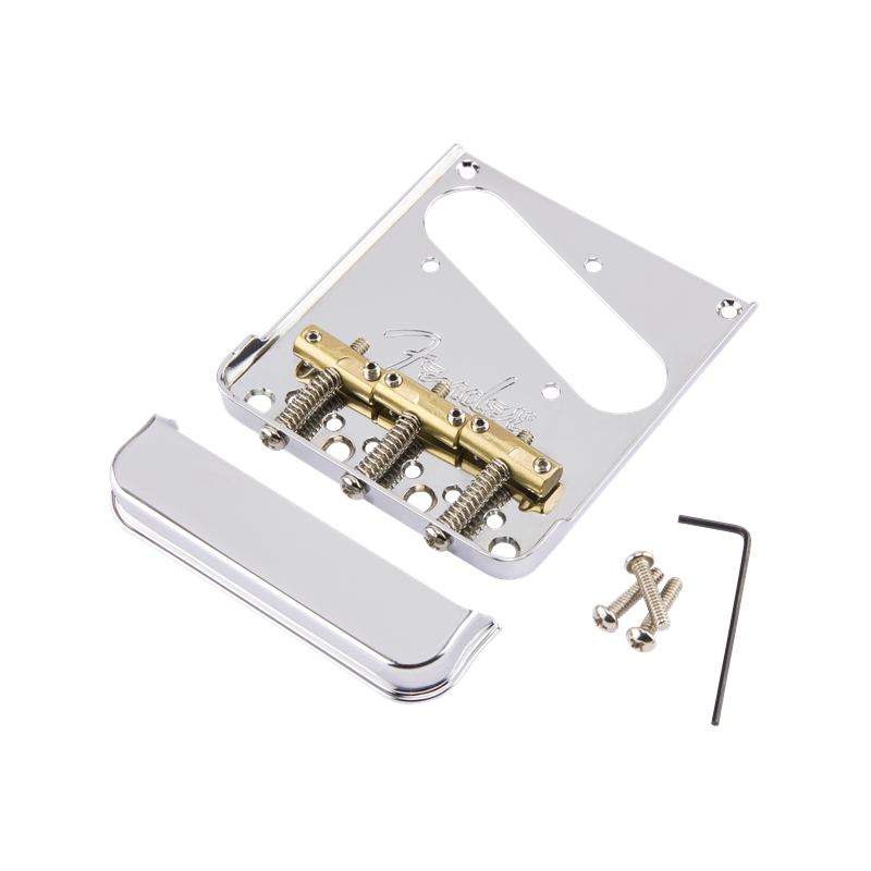 Fender 3-Saddle American Pro Telecaster Bridge Assembly, Chrome - 1