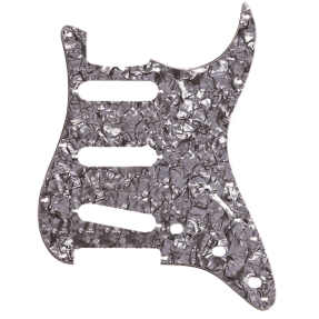 Fender Pickguard, Stratocaster S/S/S, 11-Hole Mount, Black Pearl, 4-Ply - 1
