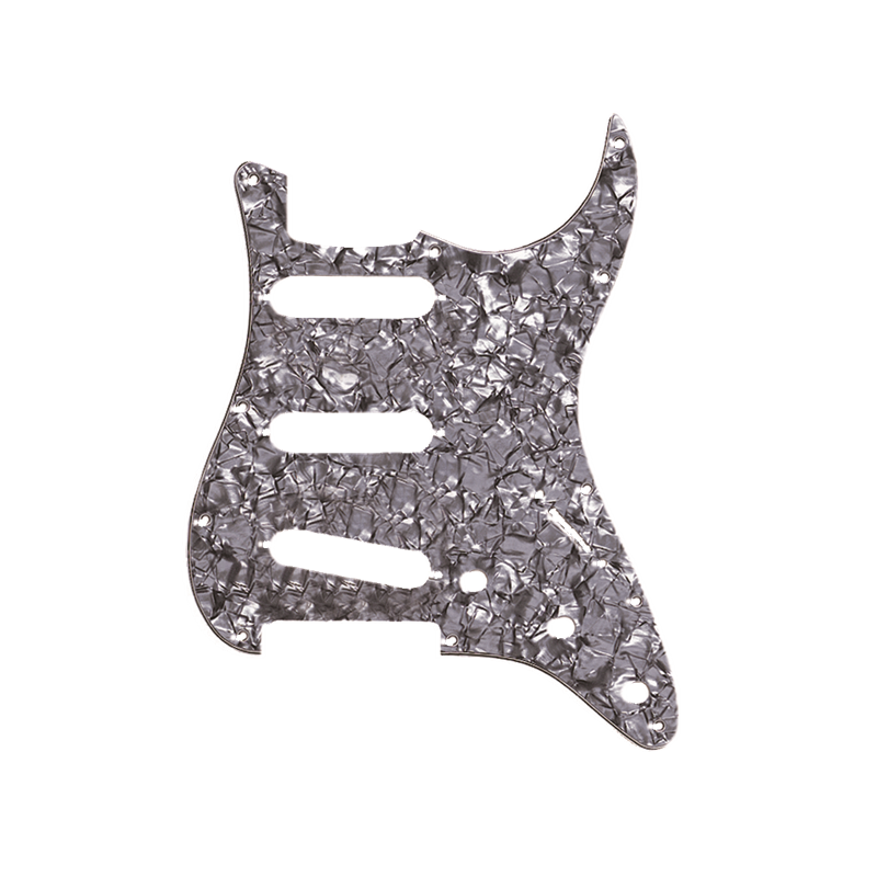 Fender Pickguard, Stratocaster S/S/S, 11-Hole Mount, Black Pearl, 4-Ply - 1