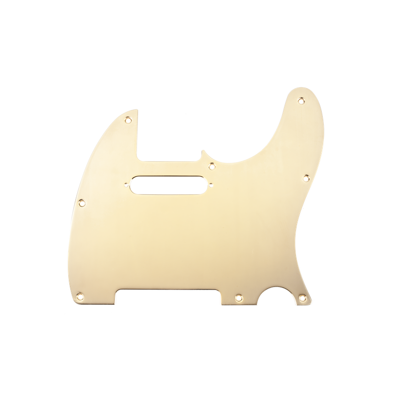 Fender Pickguard, Telecaster, 8-Hole Mount, Gold-Plated, 1-Ply - 1