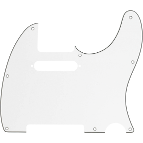Fender Pickguard, Telecaster, 8-Hole Mount, Parchment, 3-Ply - 1