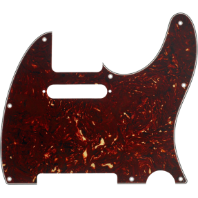 Fender Pickguard, Telecaster 8-Hole Mount, Tortoise Shell, 4-Ply - 1