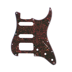 Fender Pickguard, Stratocaster H/S/S, 11-Hole Mount, Tortoise Shell, 4-Ply - 1