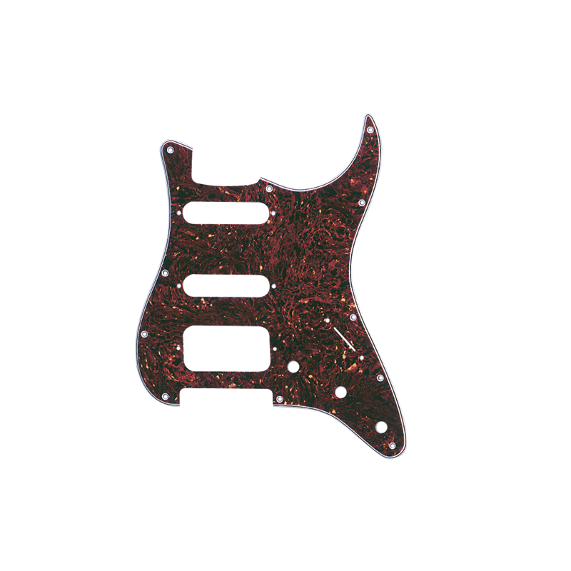Fender Pickguard, Stratocaster H/S/S, 11-Hole Mount, Tortoise Shell, 4-Ply - 1