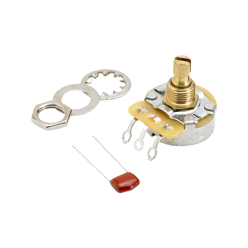 Fender 250K No-Load Split Shaft Potentiometer (Vol. or Tone) - 1