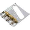 Fender 3-Saddle American Vintage "Hot Rod" Telecaster Bridge Assembly with Compensated Brass Saddles, Nickel - 1