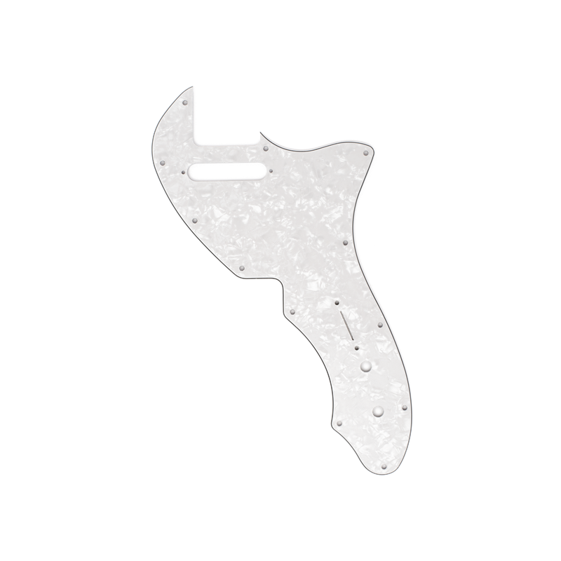 Fender Pickguard, '69 Tele Thinline, 12-Hole Mount, White Pearl, 4-Ply - 1