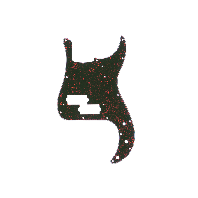 Fender Pickguard, Precision Bass (with Truss Rod Notch), 13-Hole Vintage Mount, Tortoise Shell, 4-Ply - 1