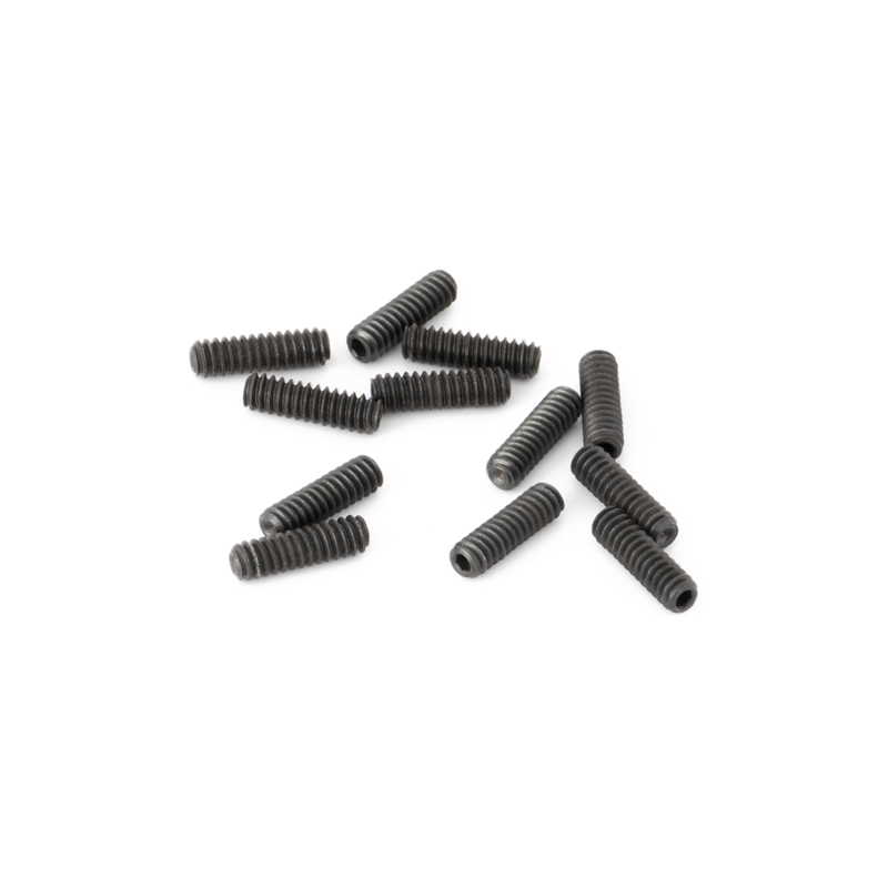 Fender American Deluxe/American Series Tele Saddle Height Adjustment Screws, Short, 4-40 X 3/8" Hex, Black (12) - 1